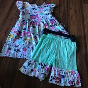 Boutique farm short set